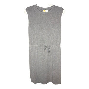 C & C California Gray Tie Waist Sleeveless Casual Jersey Tee Shirt Dress Small‎